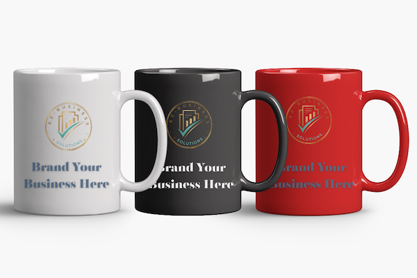 Branded mugs